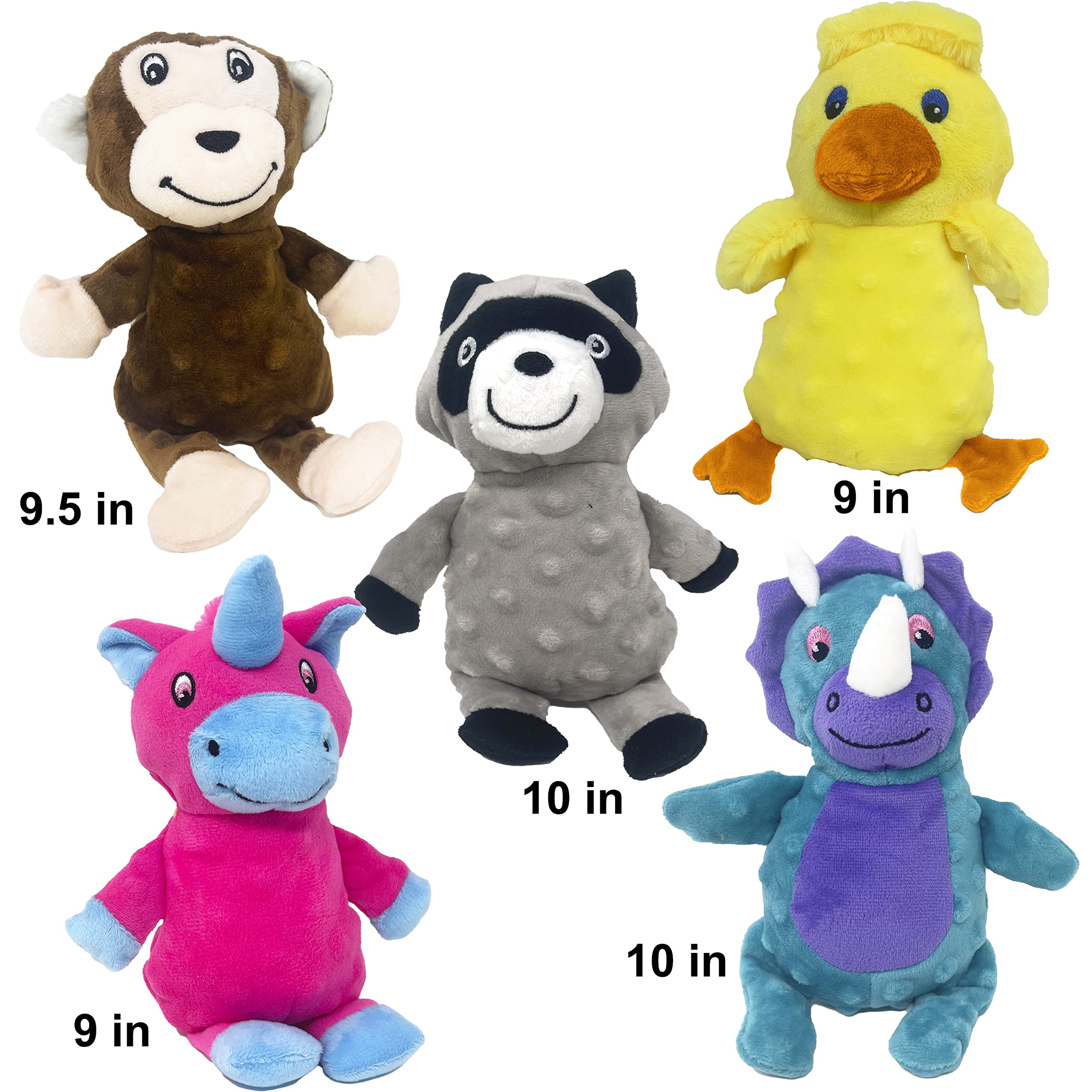 Jalousie Multipack Dog Squeaky Toys Strong Almost Indestructible, with Added Liner for Longer Play Dog Chew Toys (3 Pack - XLarge)