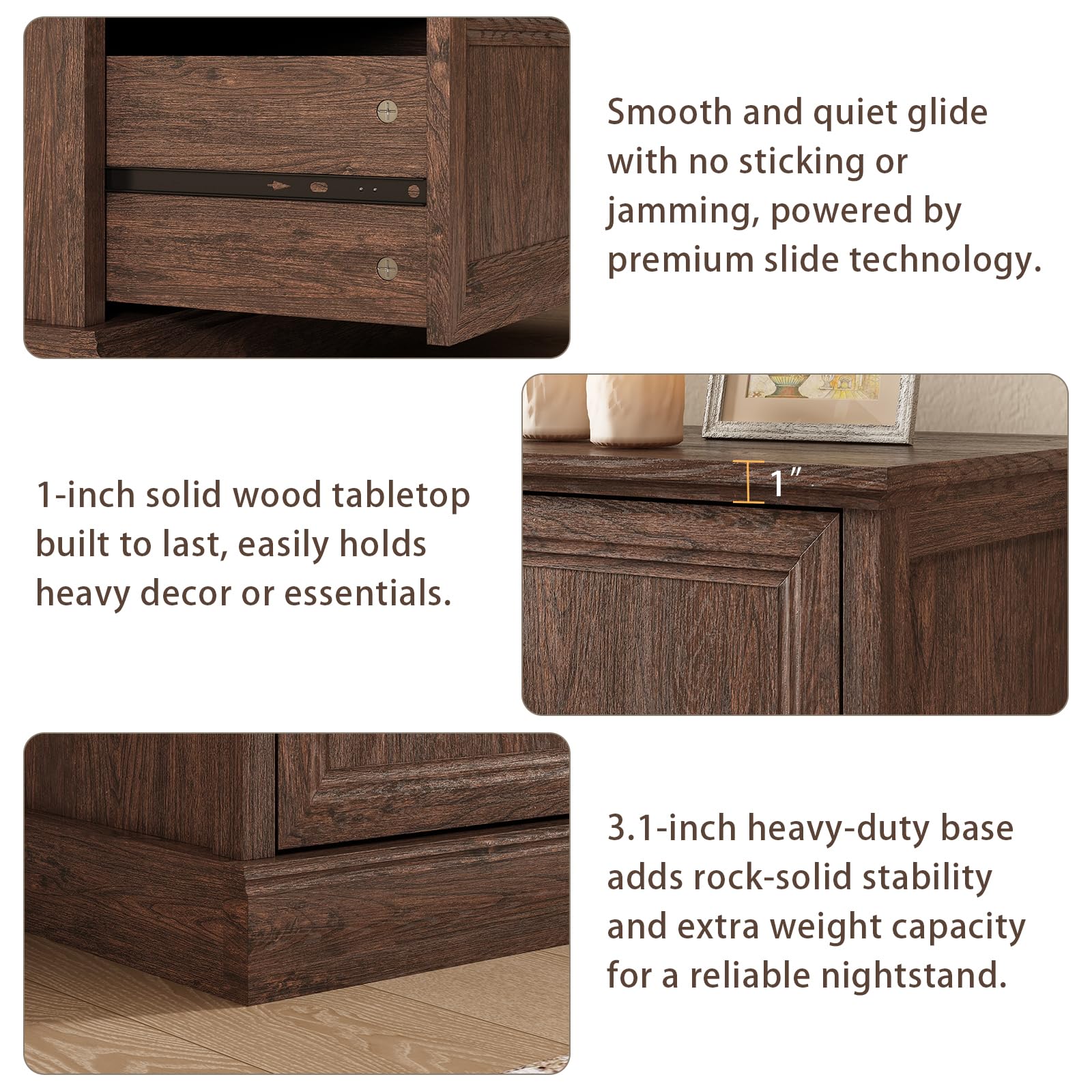 Farmhouse 5 Drawers Dresser for Bedroom, 44" Tall Brown dresser Wood Rustic Chest of Drawers with Wide Metal Handle,Natural Texture,Drawer Organizer for Bedroom,Living Room,Hallway and Entryway