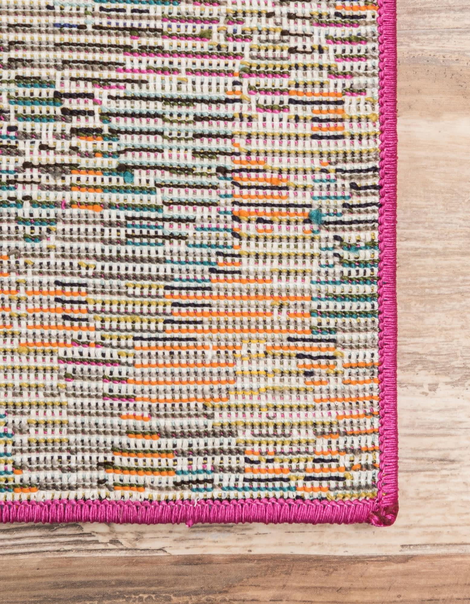 Unique Loom Jardin Collection Colorful, Vibrant, Abstract, Modern Area Rug (2' 0 x 3' 0 Rectangular, Multi/ Blue)