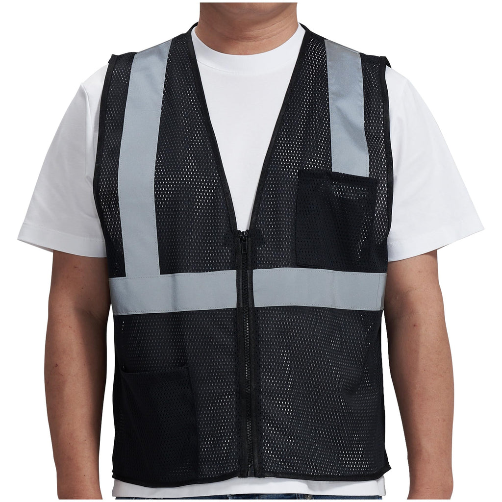 AYKRM 2 Pocket Mesh High Visibility Reflective Safety Vest for men & Women ANSI/ISEA 107 Standards