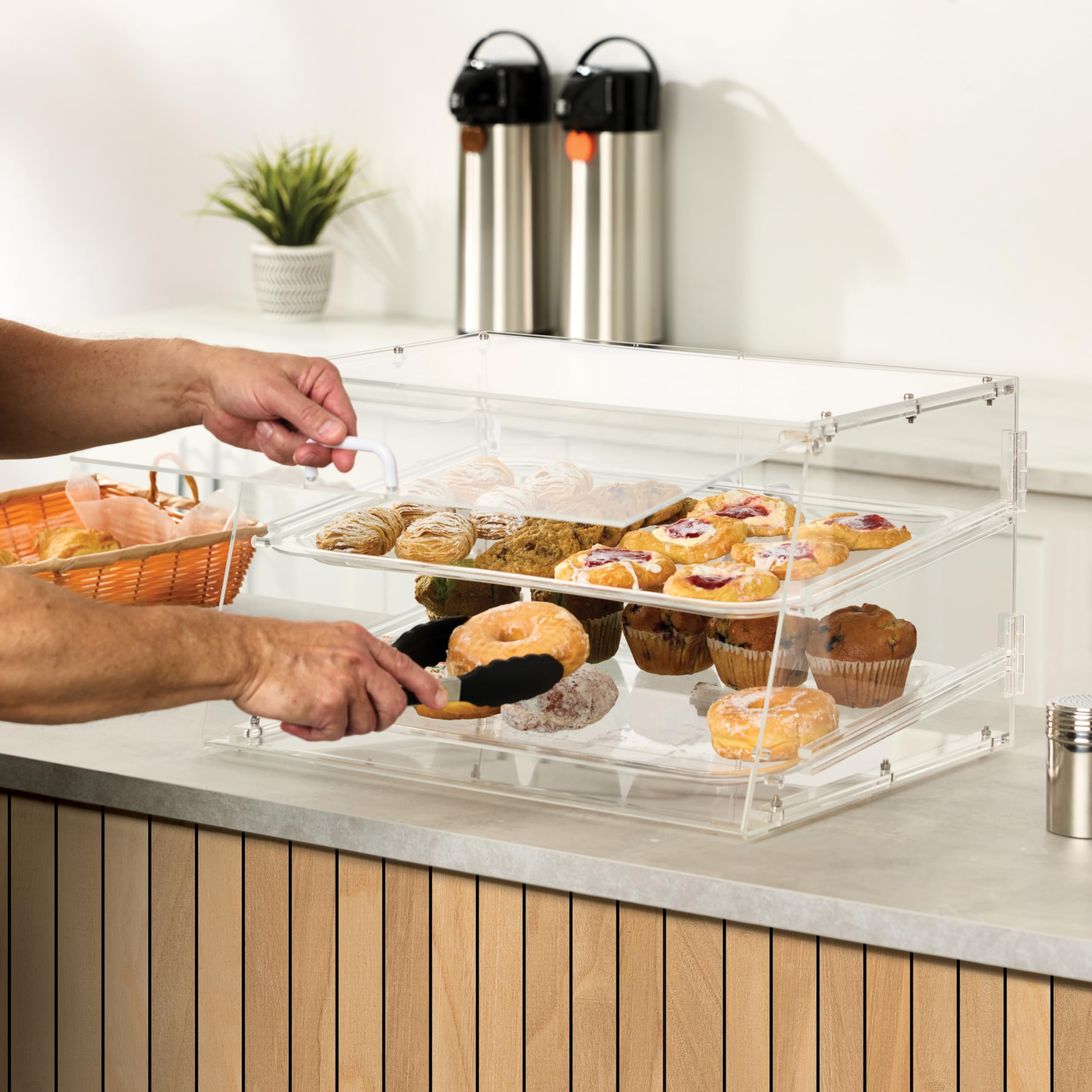 Winco Acrylic Display Case, 2 Tray