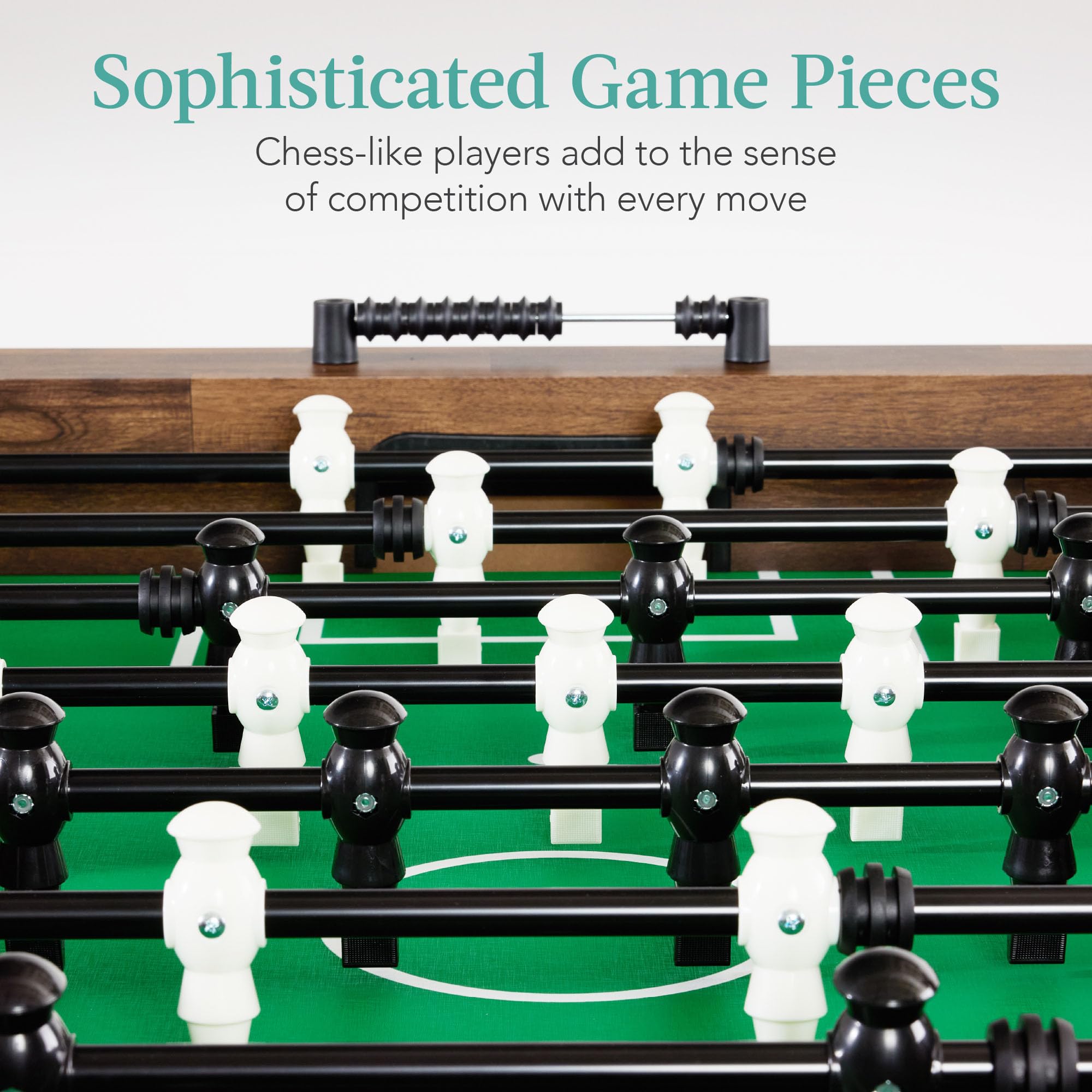 Best Choice Products Full Size 54 Inch Regulation Foosball Table for Home, Game Room - Includes 2 Balls, 2 Cup Holders