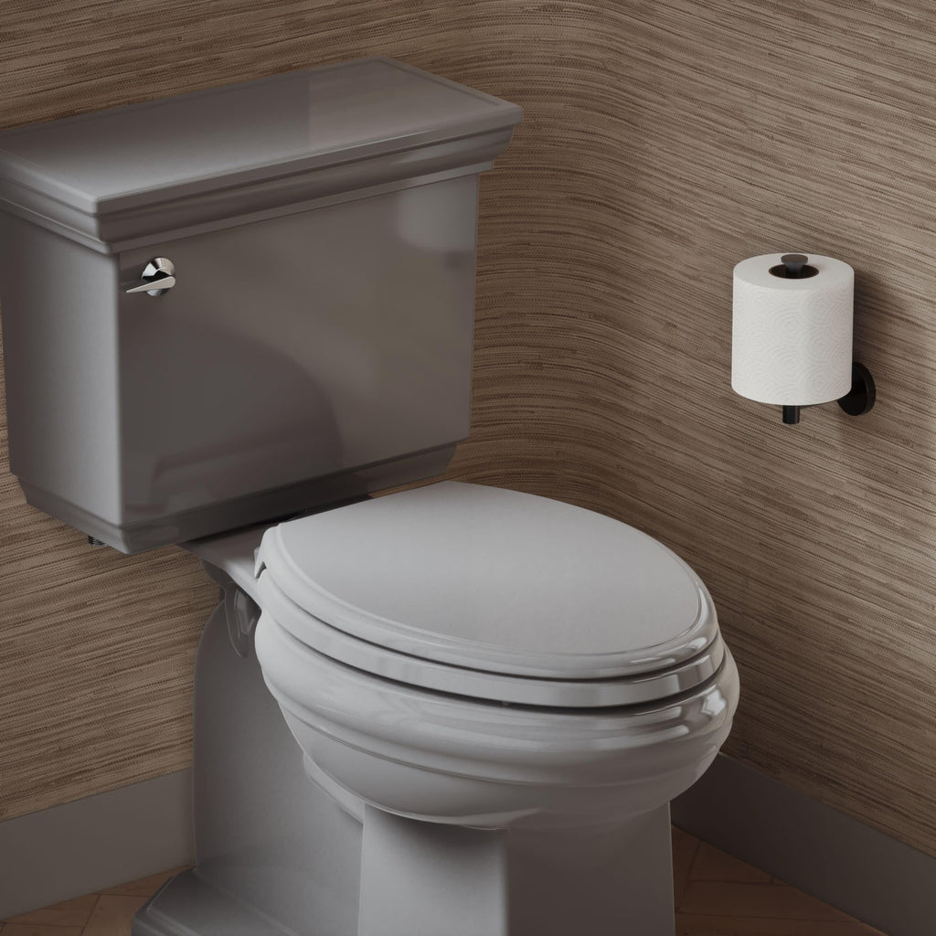 KOHLER 4733-RL-17 Glenbury ReadyLatch Quiet Close Elongated Toilet Seat, Soft Close Toilet Seats, Teal