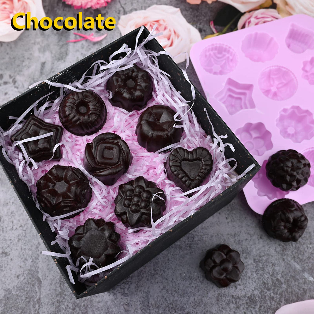 Sakolla 2 Pack Insect Silicone Soap Molds, 6-Cavity Dragonfly Butterfly Ladybug Shape Silicone Molds for Soap Making, DIY Baking Mold for Lotion Bars, Chocolate, Candy, Muffin, Biscuit, Cookie Pans