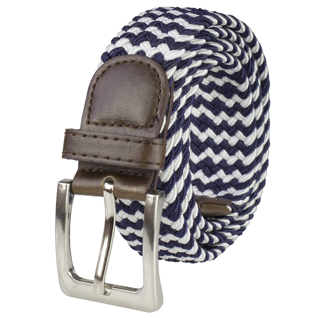 Gelante Canvas Elastic Fabric Woven Stretch Multicolored Braided Belts