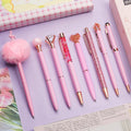 WEMATE 8Pcs Ballpoint Pens Set Metal Crystal Diamond Pen Glitter for Journaling Black Pen Bling in Black & Blue Ink Pretty Cute Pens Fancy Pens Gifts for Women Wedding School Office Desk(Black)