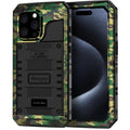 Beasyjoy for iPhone SE 2022/2020/ 8/7 Metal Case, Waterproof Heavy Duty Case with Screen Protector, Full Body Protection Military Grade Shockproof Defender Durable Sturdy Rugged Aluminum Cover, Black
