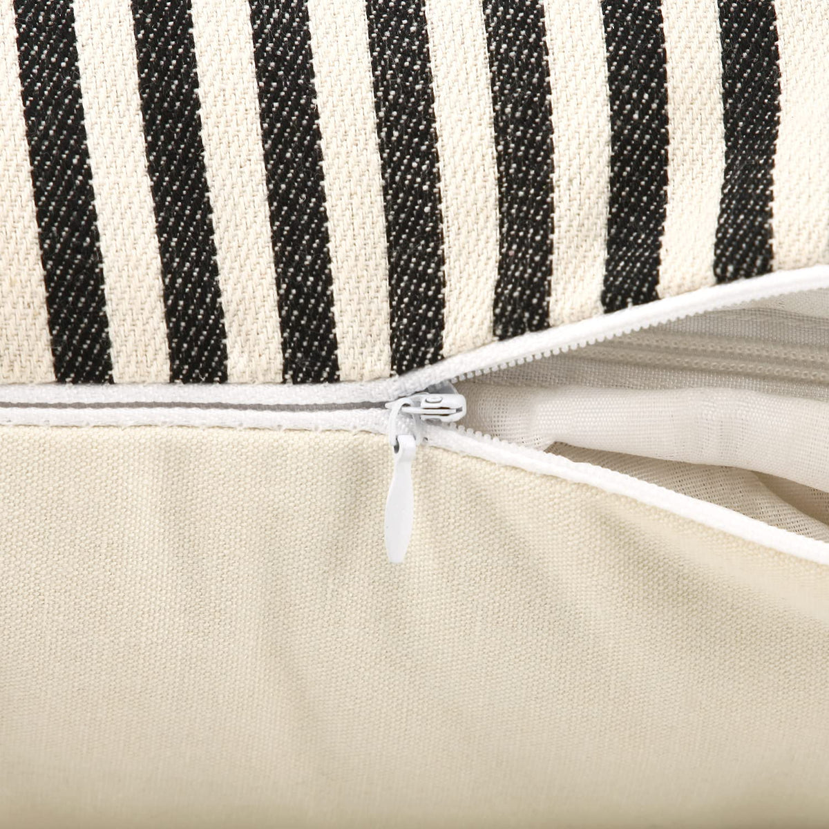 Beige Linen Throw Pillow Covers 18x18 inch