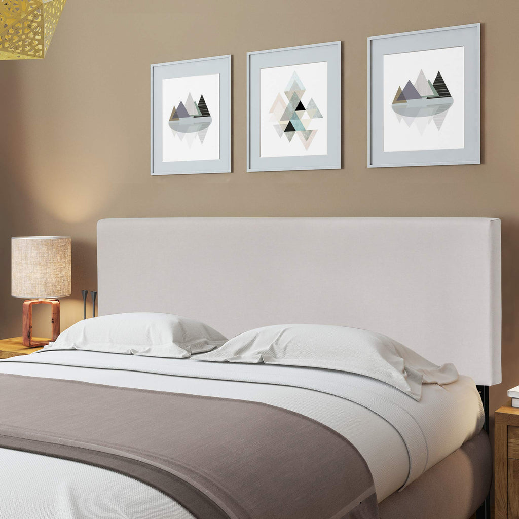 FURINNO Roanne Tufted Headboard, Twin, Black