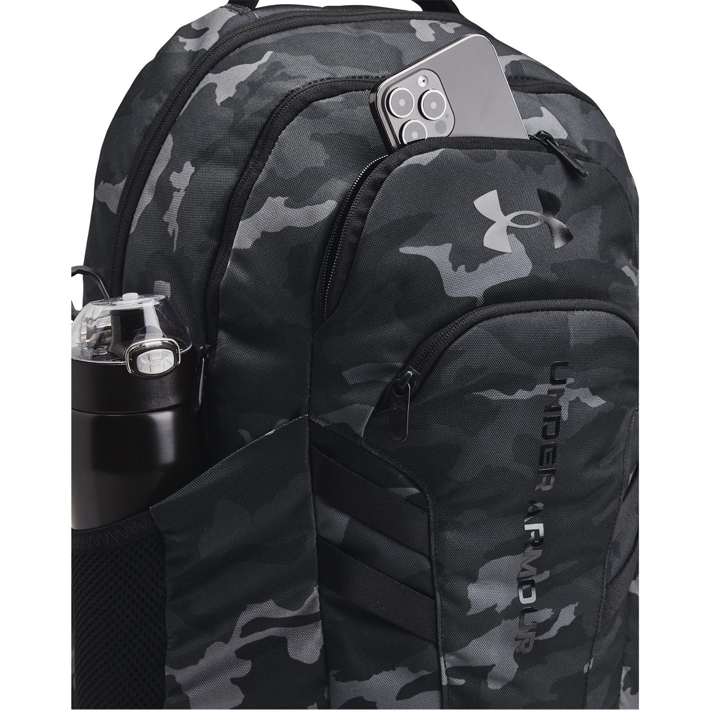 Under Armour Unisex, Hustle 6.0 Pro Backpack (001) Black/Black/Black One Size Fits Most