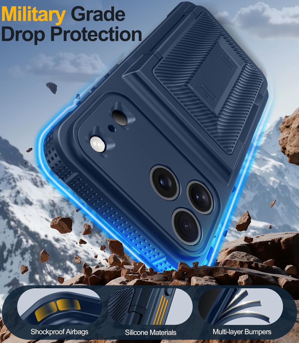 Oneagle Wallet for iPhone 16 Pro Max Case with Card Holder (4-5 Cards) [RFID Blocking] [Privacy Screen Protector] Full Camera Protection & Kickstand, 15FT Shockproof Phone Case for iPhone 16 Pro Max