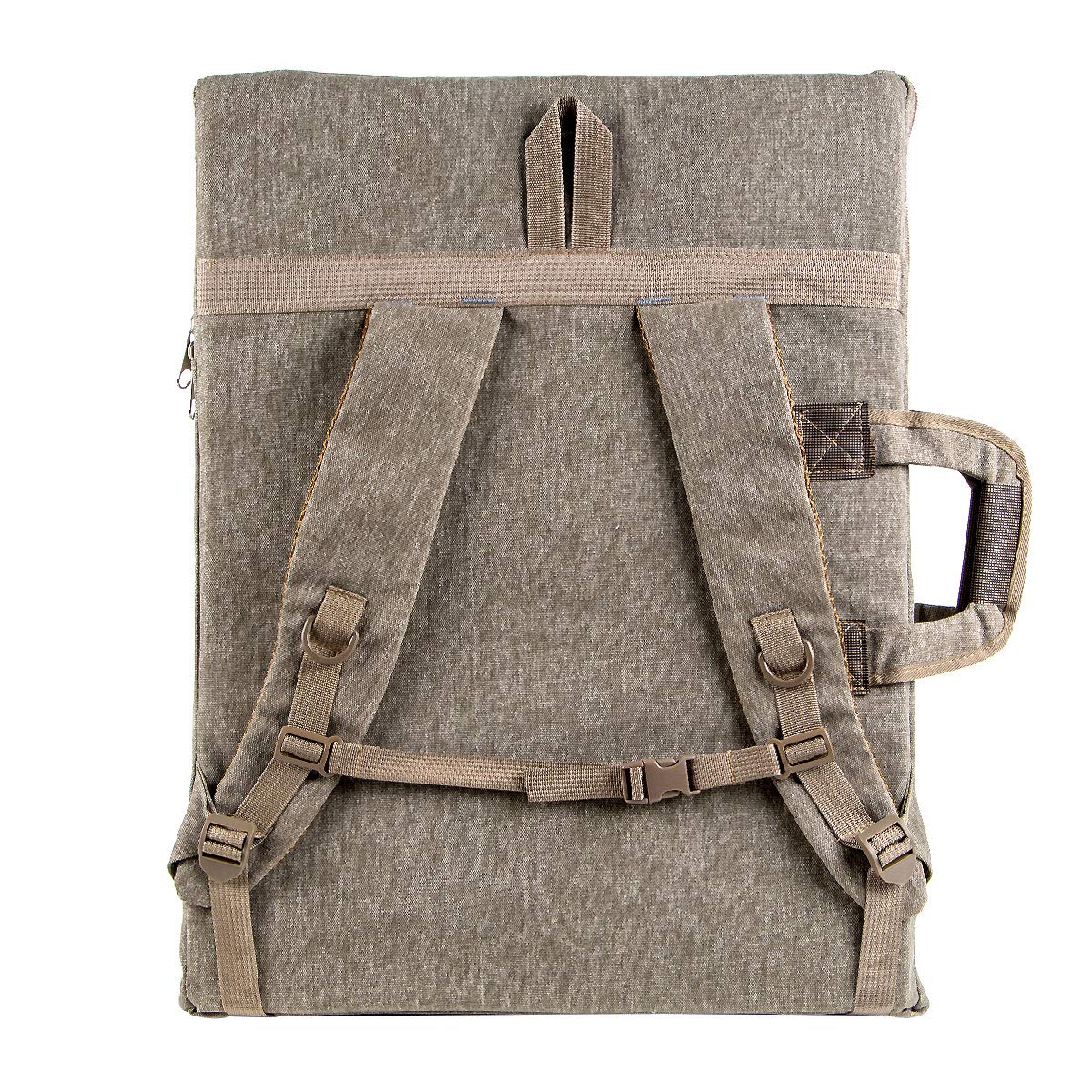 TRANSON Art Portfolio Case Artist Backpack Canvas Bag Large 26” x 19.5”