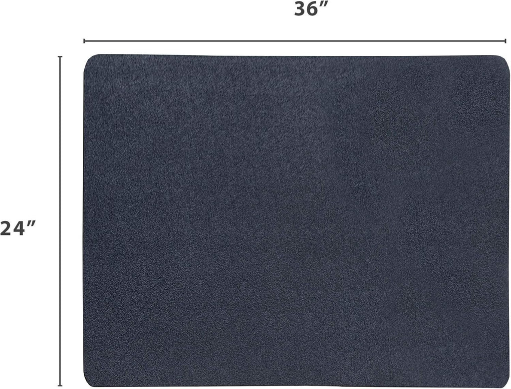 VersaTex Multi-Purpose Recycled Rubber Floor Mat for Indoor or Outdoor Use, Utility Mat for Entryway, Tool Bench, Garage, Under-Sink, Patio, and Door ; 24" x 36", Black