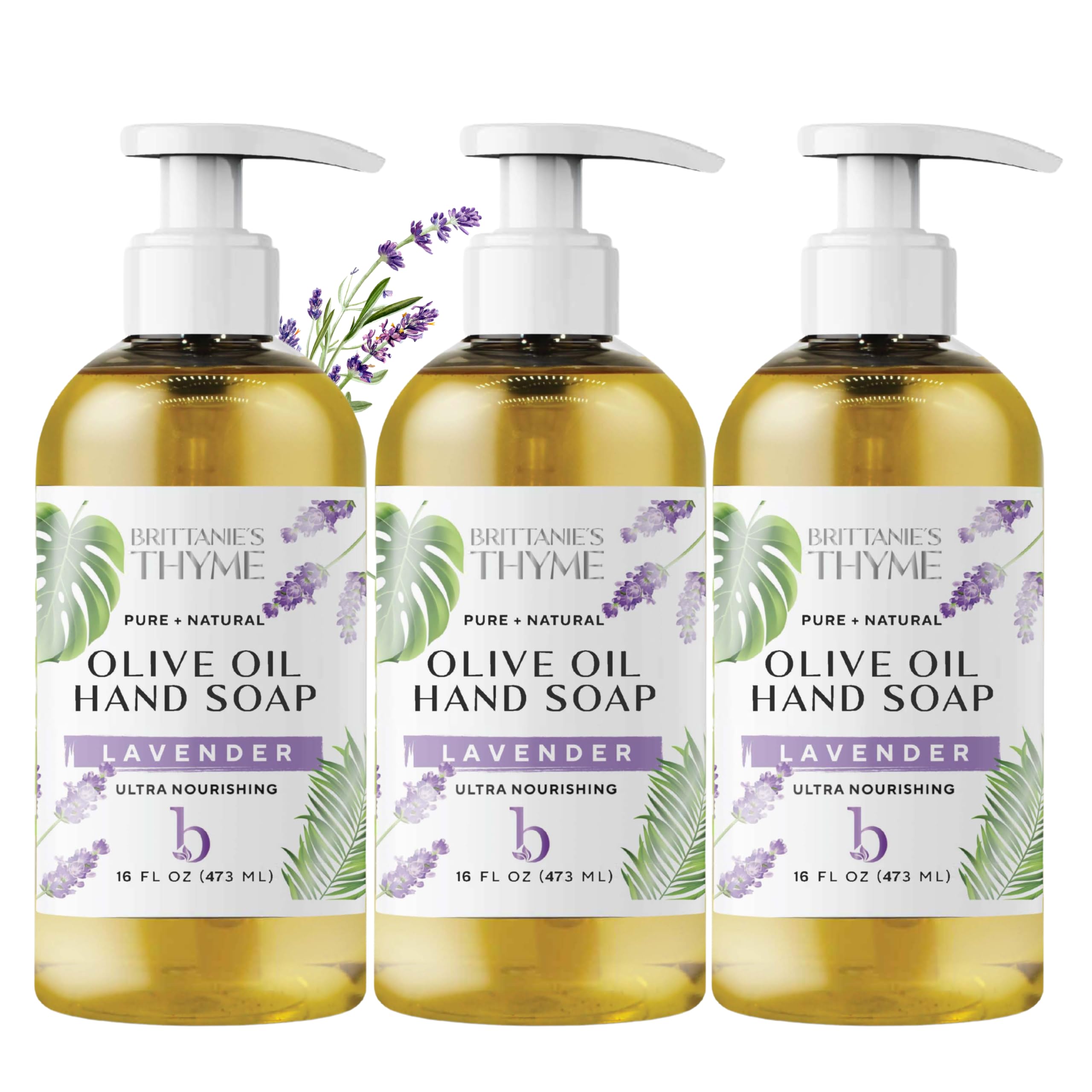Brittanie’s Pure Castile Liquid Soap Refill, Bergamot Lime, 12 Ounce | Dish Soap, Hair & Body, Home, Gentle and Pure, Made with Natural Luxurious Oils, Vegan & Gluten Free Non-GMO