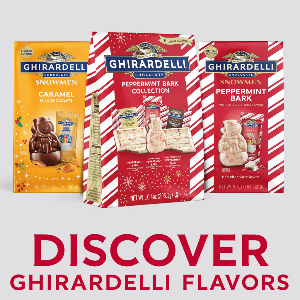 Ghirardelli Peppermint Bark Collection, Holiday Chocolate Assortment, Dark and White Chocolate with Peppermint, 10.4 oz