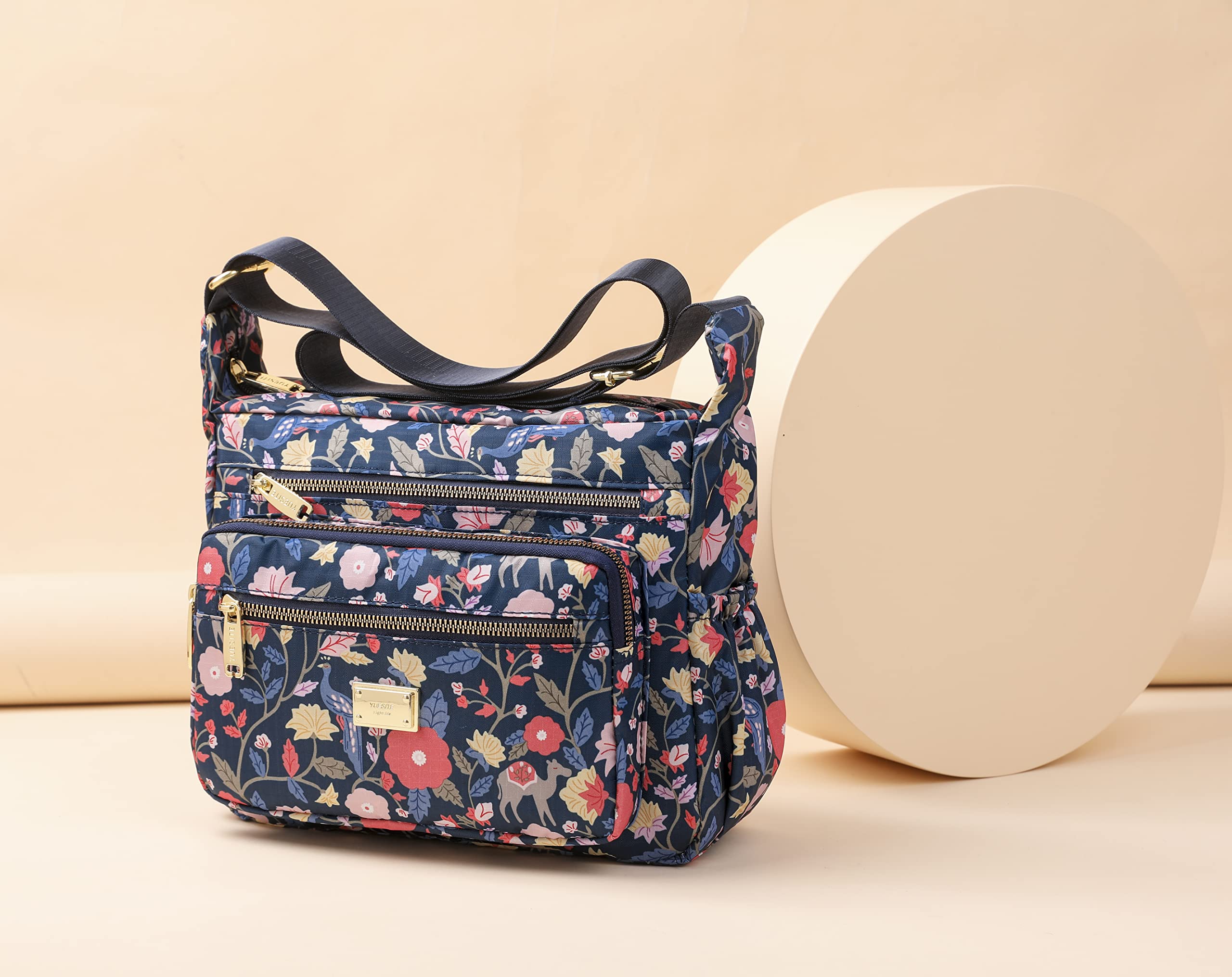 Pealwel Women Shoulder Handbag Roomy Multiple Pockets Bag Ladies Crossbody Purse Tote Top Handle Satchel