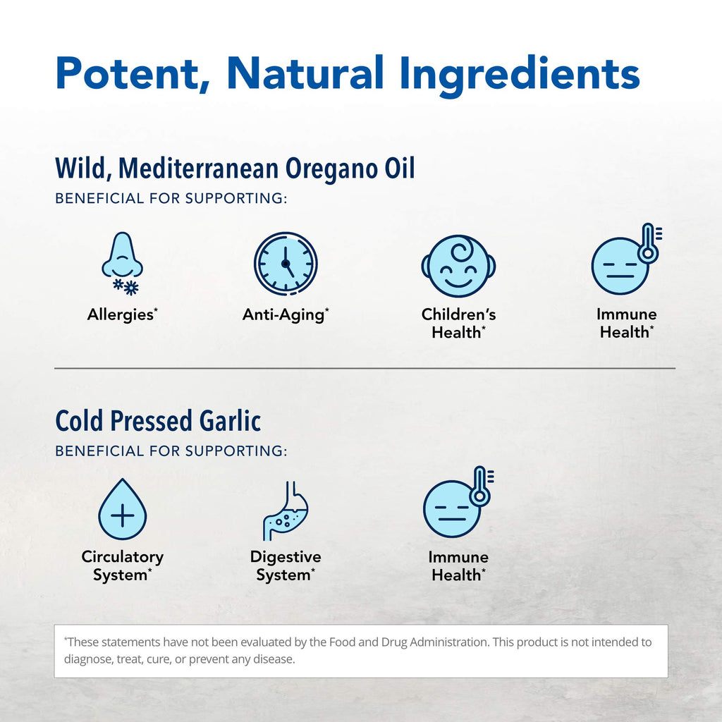 NORTH AMERICAN HERB & SPICE OregaMax - 90 Capsules - Wild Oregano Supplement - Digestive & Immune Support - Oregano Oil, Garlic, Onion - Non-GMO - 90 Total Servings