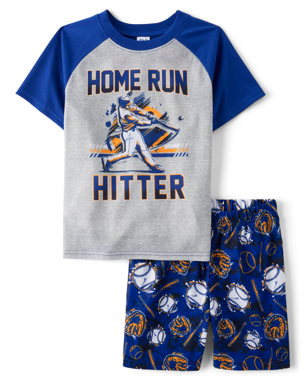The Children's Place boys Short Sleeve Top and Shorts,2 Piece Pajama Set