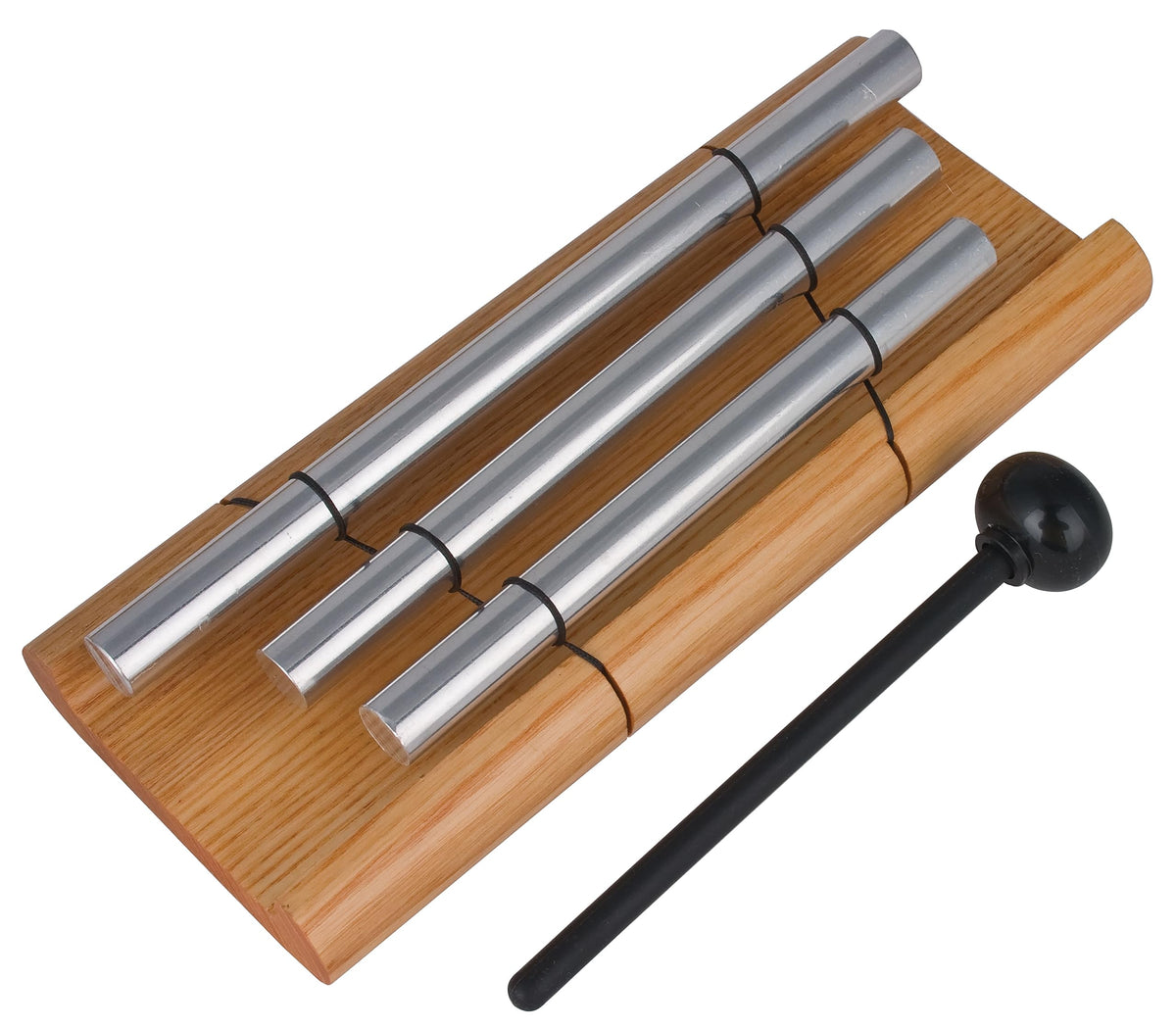 Woodstock Wind Chimes Zenergy Solo Hand Chime, Silver (7") Musically Tuned for Meditation, Yoga and Mindfulness, Bell Percussion Instrument For Teachers and Classrooms