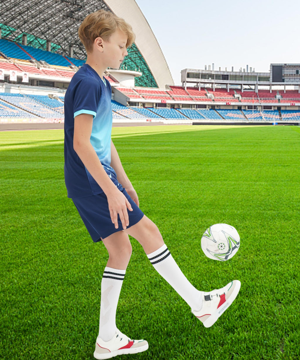 M2C Boys 2-Pack Jersey Soccer Knit Set Sport Team Uniform Shirt and Shorts