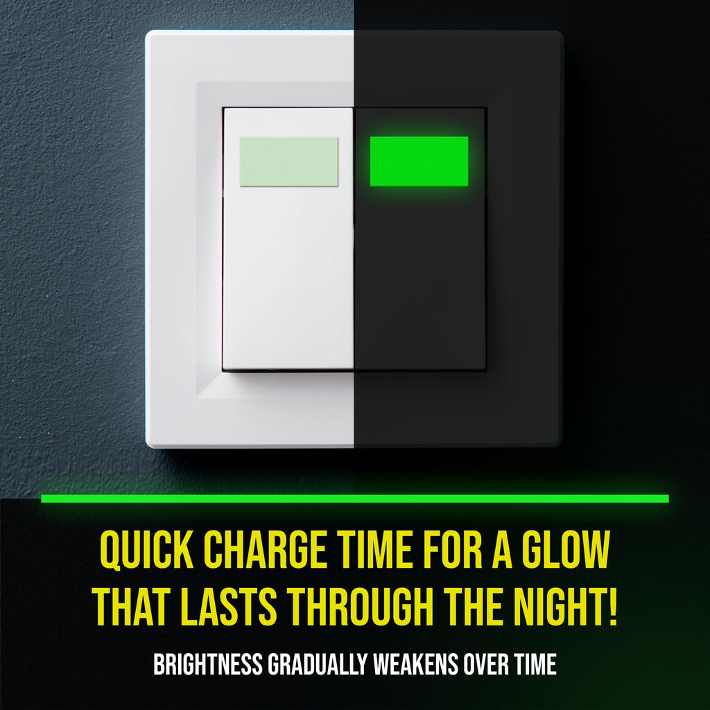 Lockport Glow in The Dark Tape - 2 Pack - 30 Ft x 1 in - Bright - Rechargeable - Reflective - Halloween Decoration, Christmas Decor, Night Decorations, Safety and Home Marking, Stairs, Exit Sign