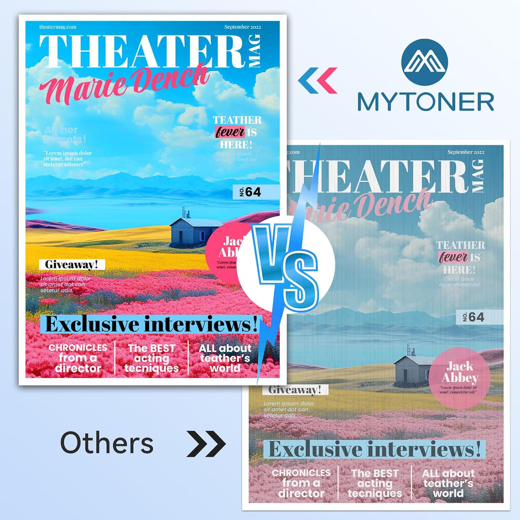 MYTONER 206A Toner Cartridges 4 Pack (with Chip) Compatible Replacement for HP 206A 206X for Color LaserJet Pro MFP M283fdw M283cdw M283fdn Pro M255dw M255nw M283 M255 Printer W2110A High Yield Ink