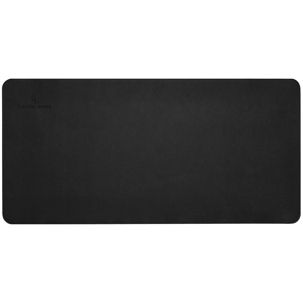 Gallaway Leather Desk Mat,Desk Writing Pad - Office Desk Pad, Medium 24" x 14" Black, Desk Mats on Top of Desks, Gift Ready Elegant Computer Desk Mat Desk Cover Desk Pad Protector PU Leather