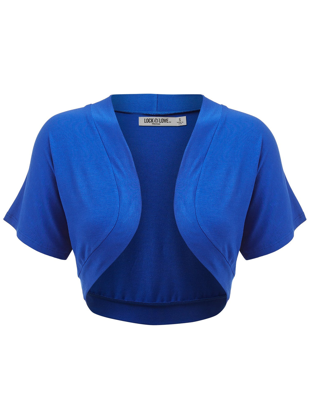 Lock and Love Women's Versatile Open Front Lightweight Short Sleeve Bolero Shrug