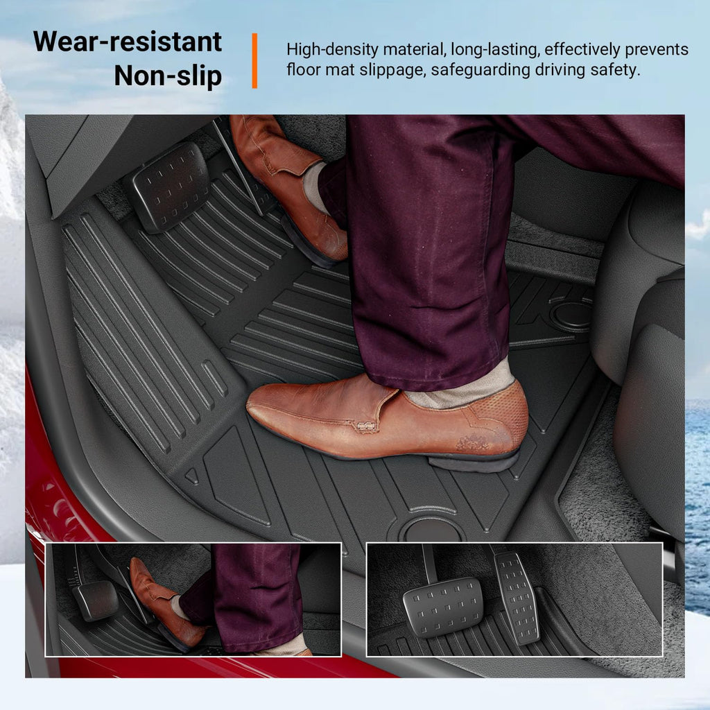 powoq Floor Mat Compatible with 18-24 Chevy Traverse Cargo Mat Replacement for 2018-2024 Chevy Traverse Accessories(Trunk+Backrest+7Seats Floor Mat)