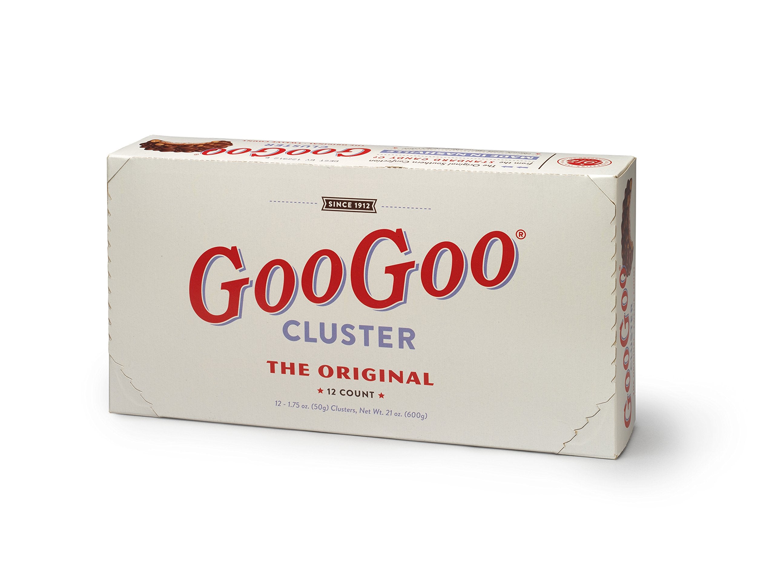 Goo Goo Cluster Variety Pack - 2 of each Flavor Large Bars - Original, Supreme, Peanut Butter