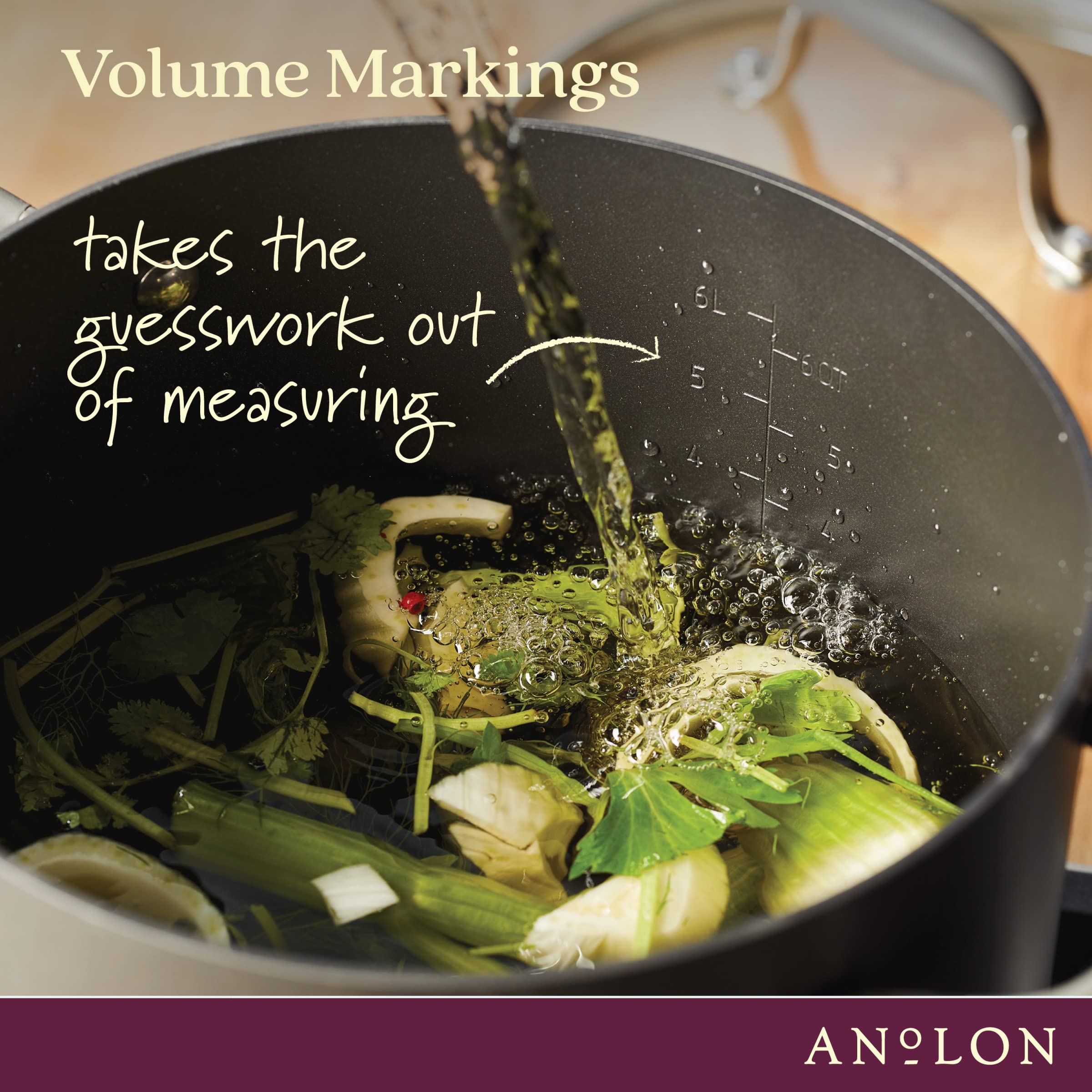 Anolon Advanced Home Hard Anodized Nonstick Sauce Pan/Saucepan with Straining and Lid, 2 Quart (2 Qt Straining Saucepan, Indigo)