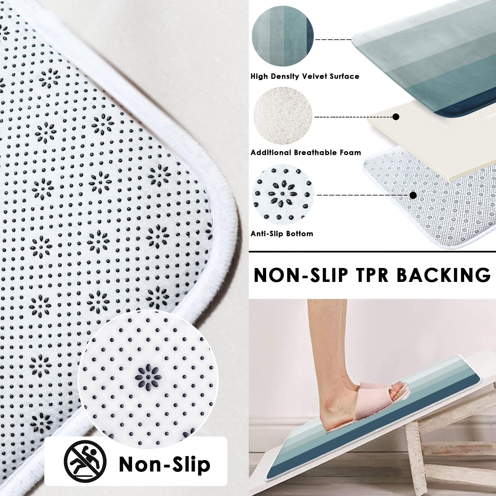 Beige Geometric Shower Curtain Set with Toilet Lid Cover and Non-Slip Rugs for Bathroom, Black Grey White Checkered 4 Pcs Shower Curtain, Modern Abstract Bathroom Set with 12 Hooks