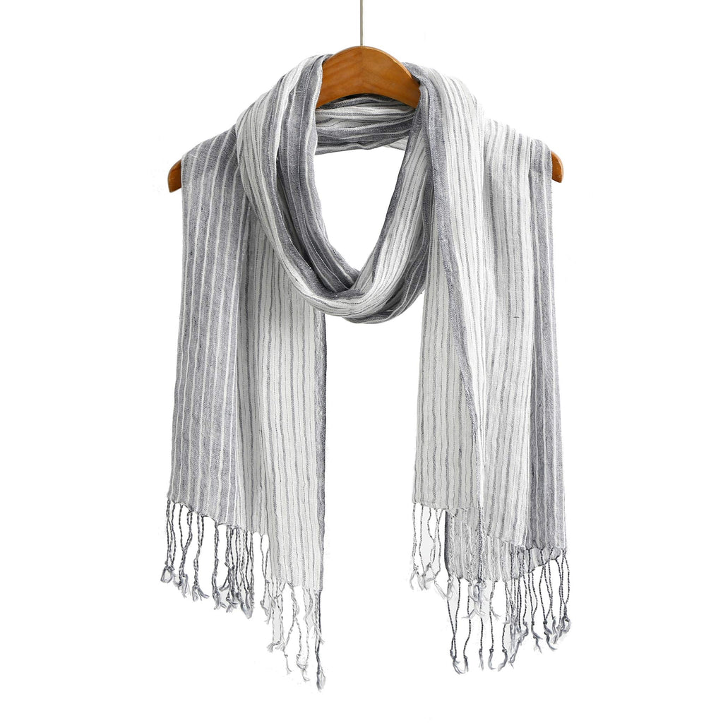 Jeelow Lightweight Summer Scarf Light Shawl Wrap Linen Feel Scarves For Men And Women