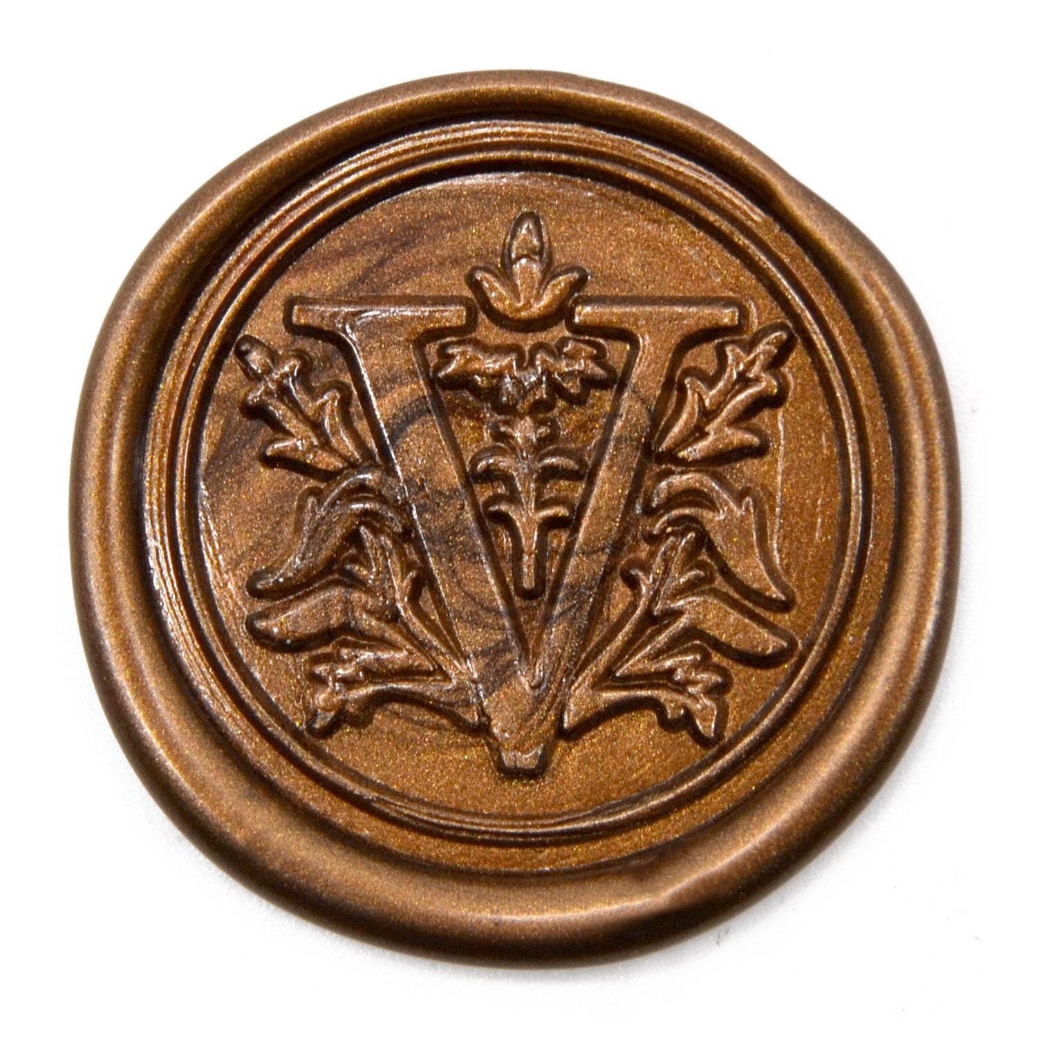 Medieval Initial Alphabet Sealing Wax Stamps, Brass Head Wooden Handle, for Thanksgiving Card/Envelope/Gift Wrap/Wedding Engagement Party Invitation - Letter S