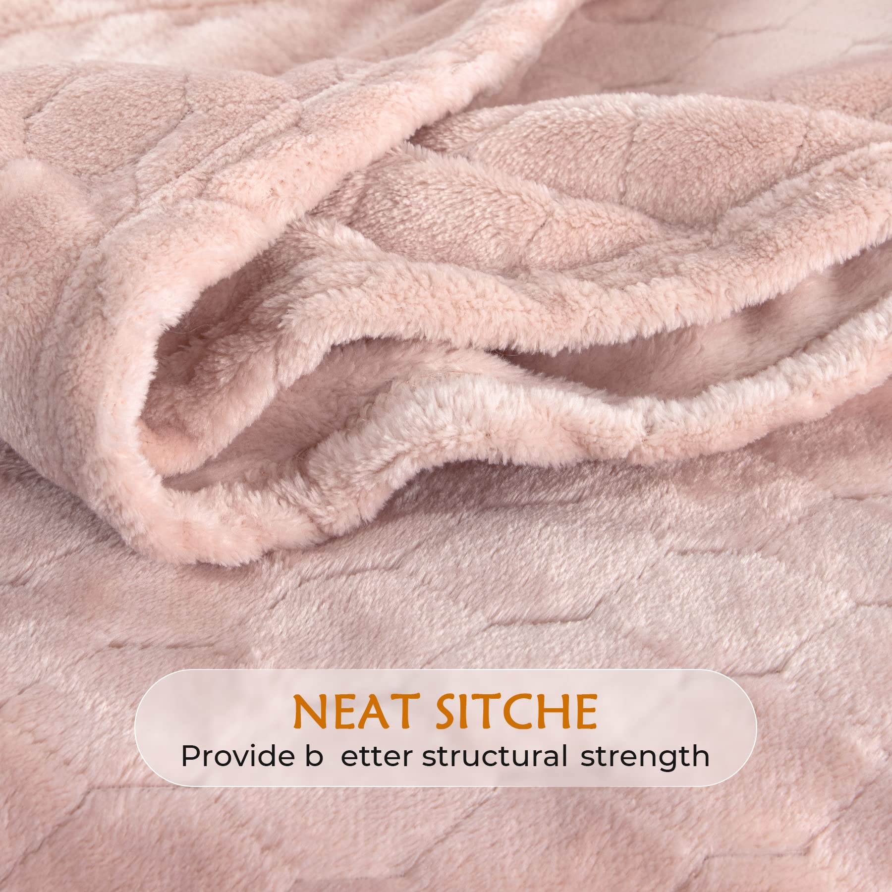 TOONOW Fleece Blanket Fuzzy Plush Throw Blanket 50" x 60", Super Soft Fluffy Bed Blanket Geometric Pattern Comfy Microfiber Flannel Blankets for Couch, Bed, Sofa, Black