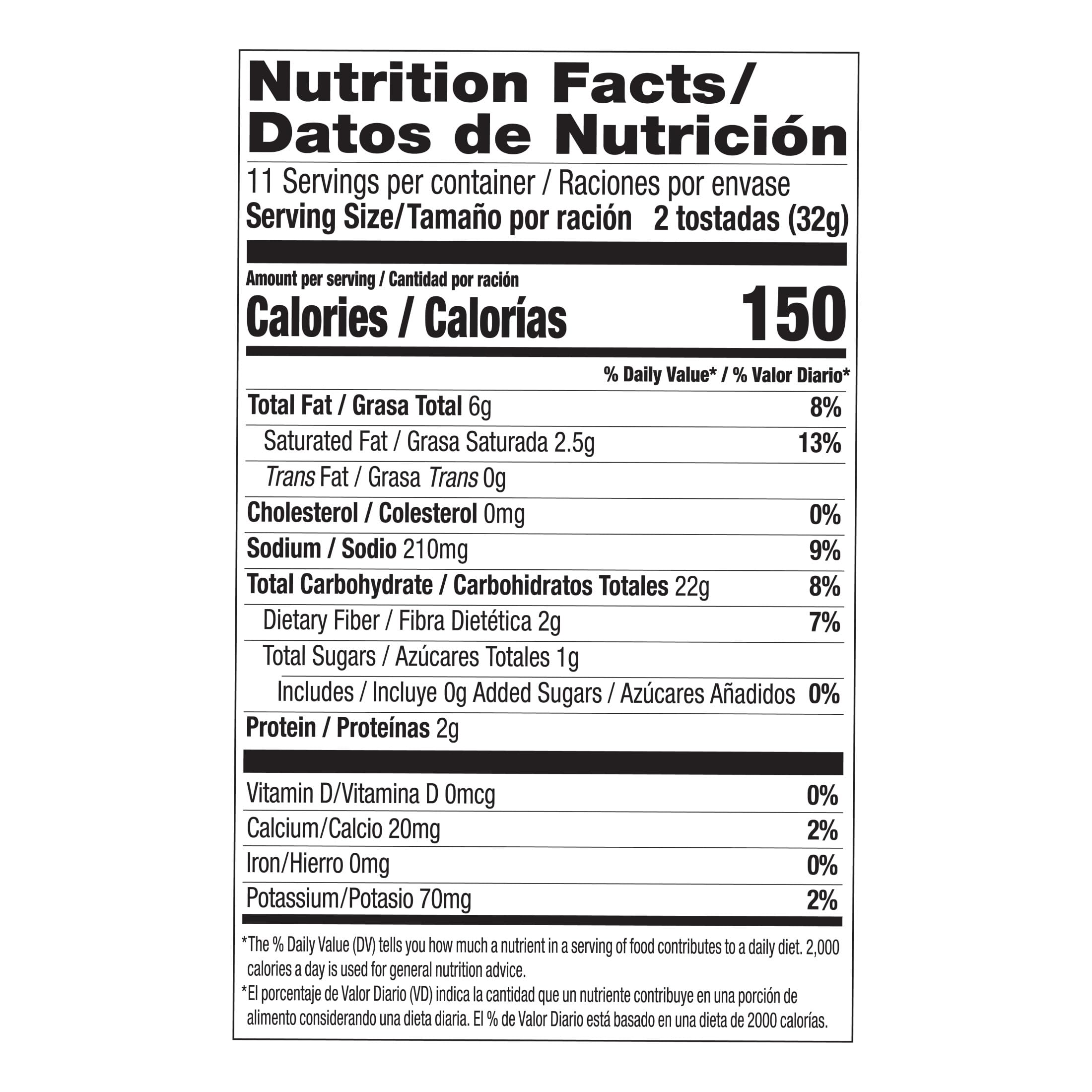 Guerrero Amarillas Classicas Yellow Tostadas, Gluten Free, Trans Fat Free, Yellow Corn Tostadas, 22 Count