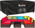 Extra large Patio Furniture Set Covers Waterproof, outdoor furniture covers clearance, Sectional Sofa Couch Set Covers, Outside Table Chair Set Cover Rectangular Heavy Duty 110" L x 57" W x 28" H