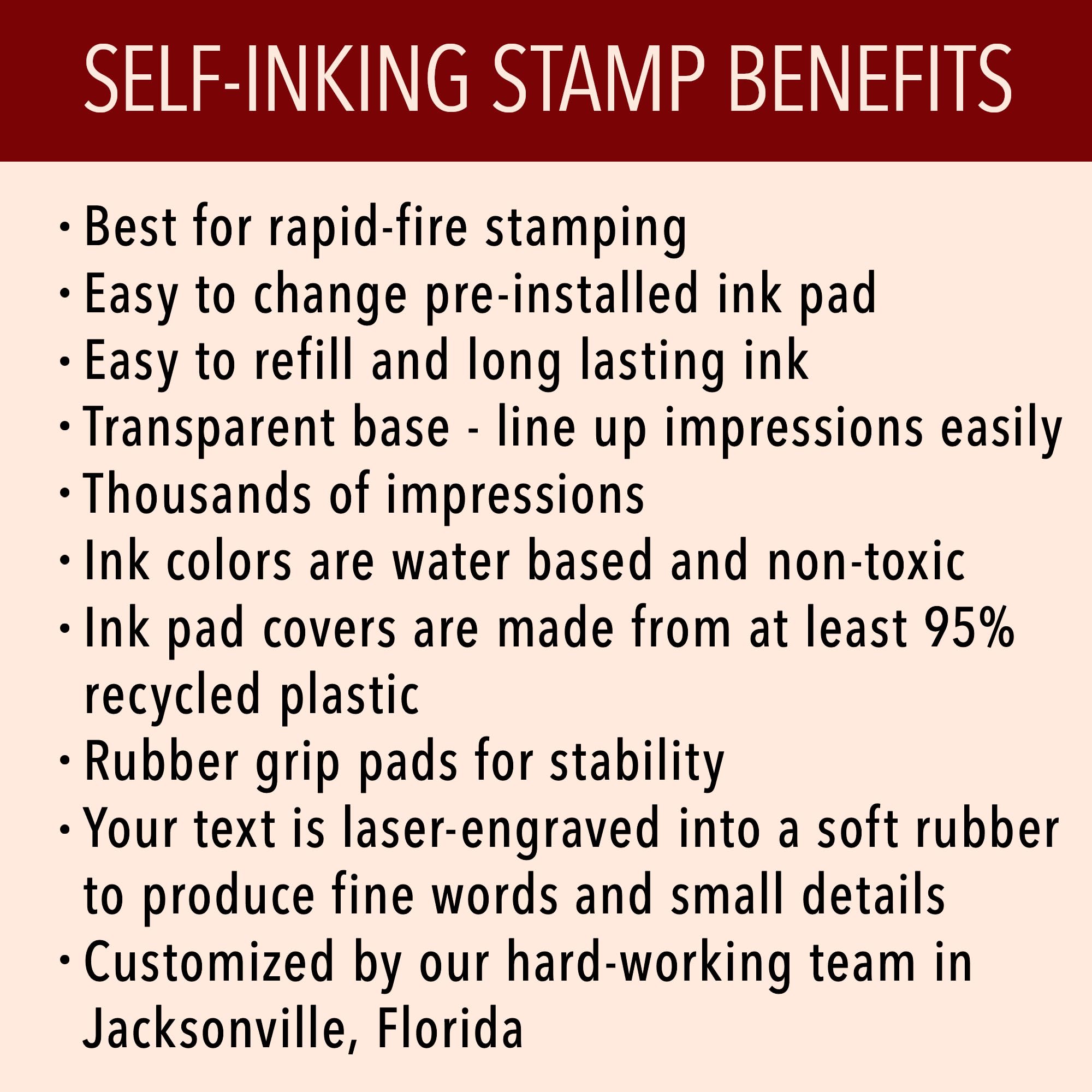 Generic Notary Acknowledgement Stamp | Official State Notary Stamp | Official Seals | Meets State Specifications (Acknowledgement Stamp, Rectangular Stamp)