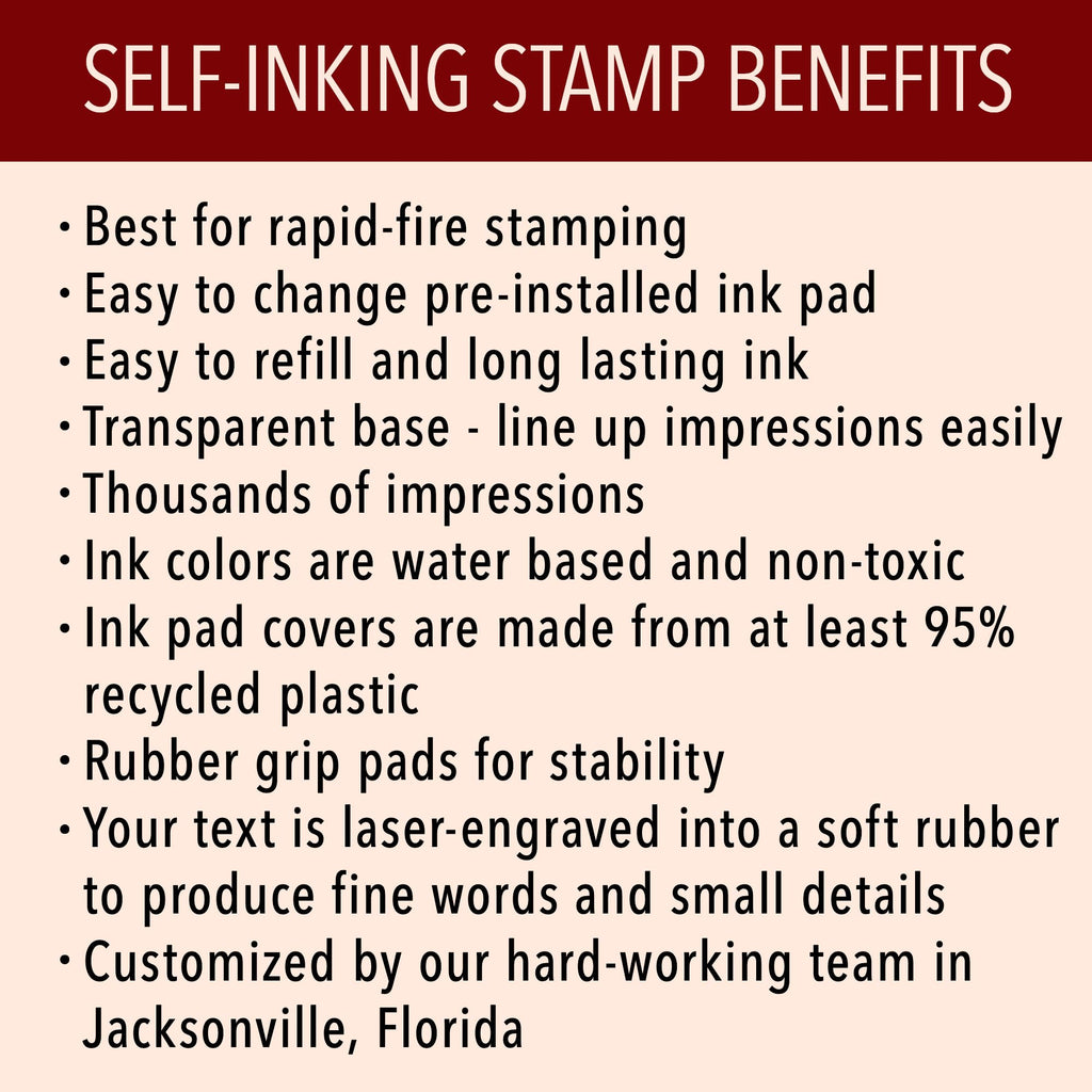 Generic Notary Acknowledgement Stamp | Official State Notary Stamp | Official Seals | Meets State Specifications (Acknowledgement Stamp, Rectangular Stamp)