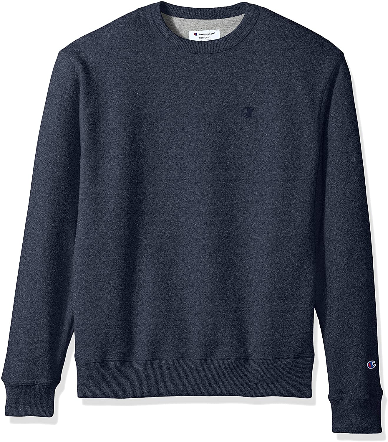 Champion Men's Men's Crewneck Fleece Sweatshirt, Standard Fit, Midweight, C Logo, Available in Regular and Big & Tall