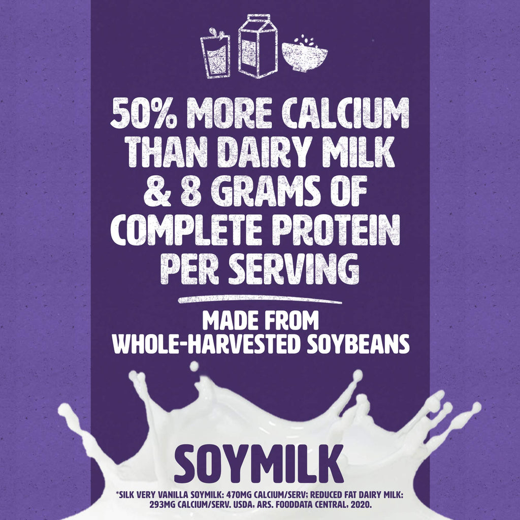 Silk Almond Milk, Vanilla, 8 Ounce (Pack of 12)