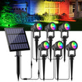 Solar Spot Lights Outdoor, Solar Landscape Spotlights IP65 Waterproof 9.8ft Cable,Auto On/Off Outdoor Wall Lights for Garden Yard Driveway Porch Walkway Pool (3000K Warm White)