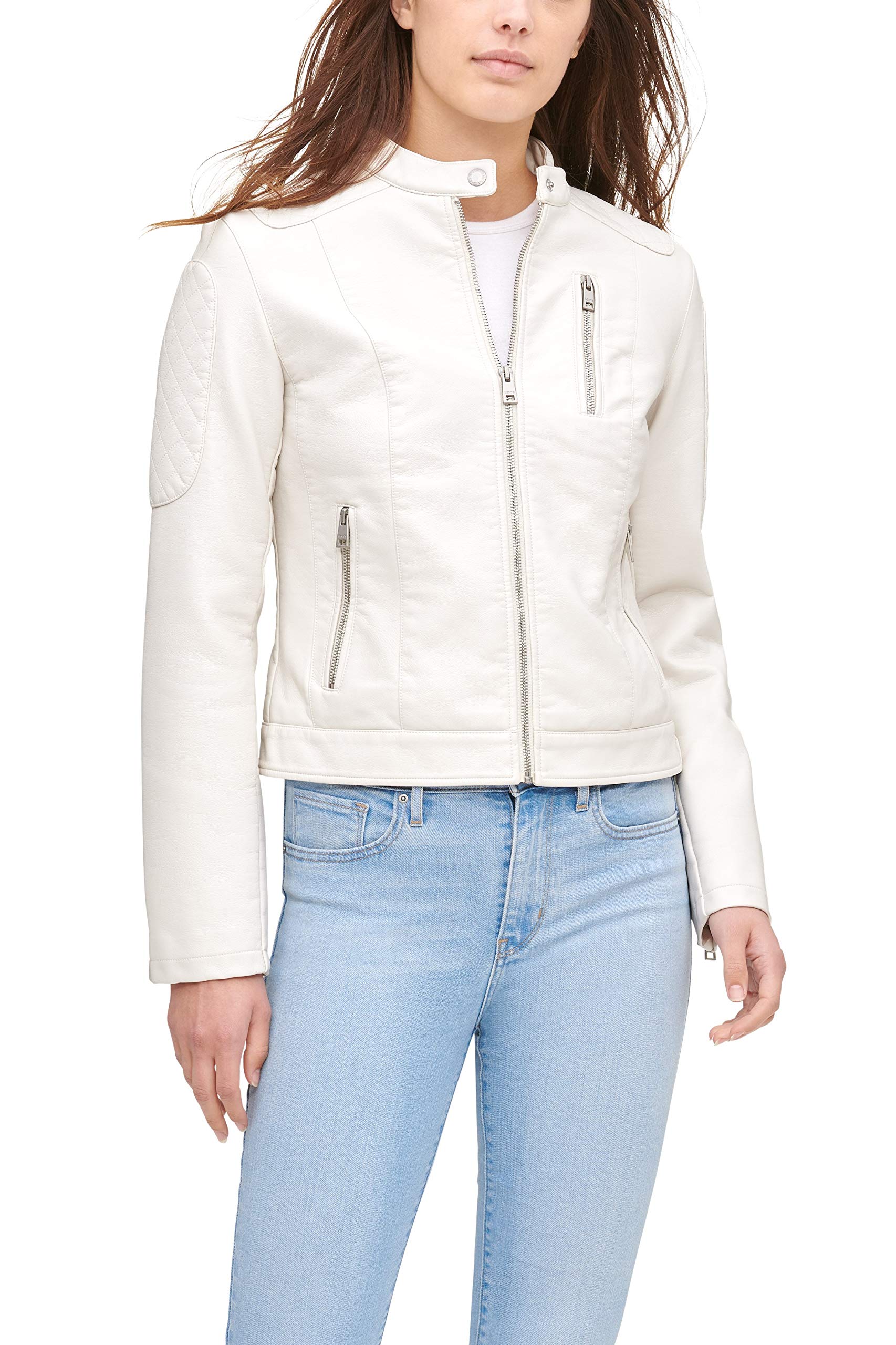 LEVI'S womens Faux Leather Motocross Racer Jacket (Standard and Plus)