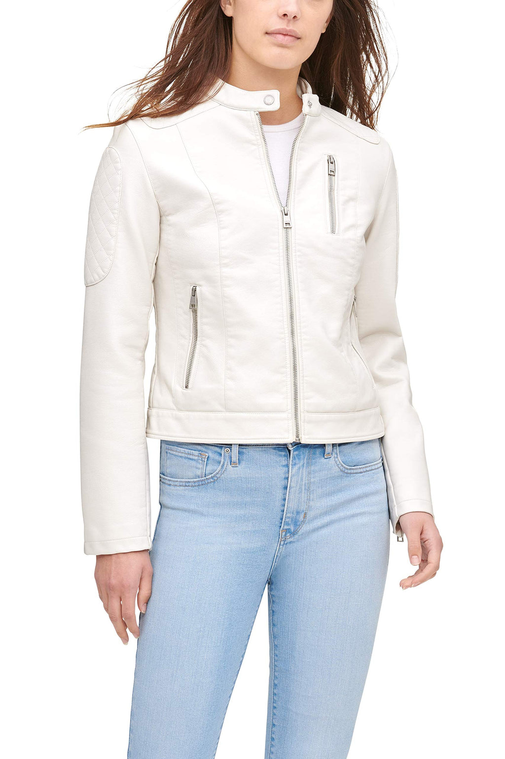 LEVI'S womens Faux Leather Motocross Racer Jacket (Standard and Plus)