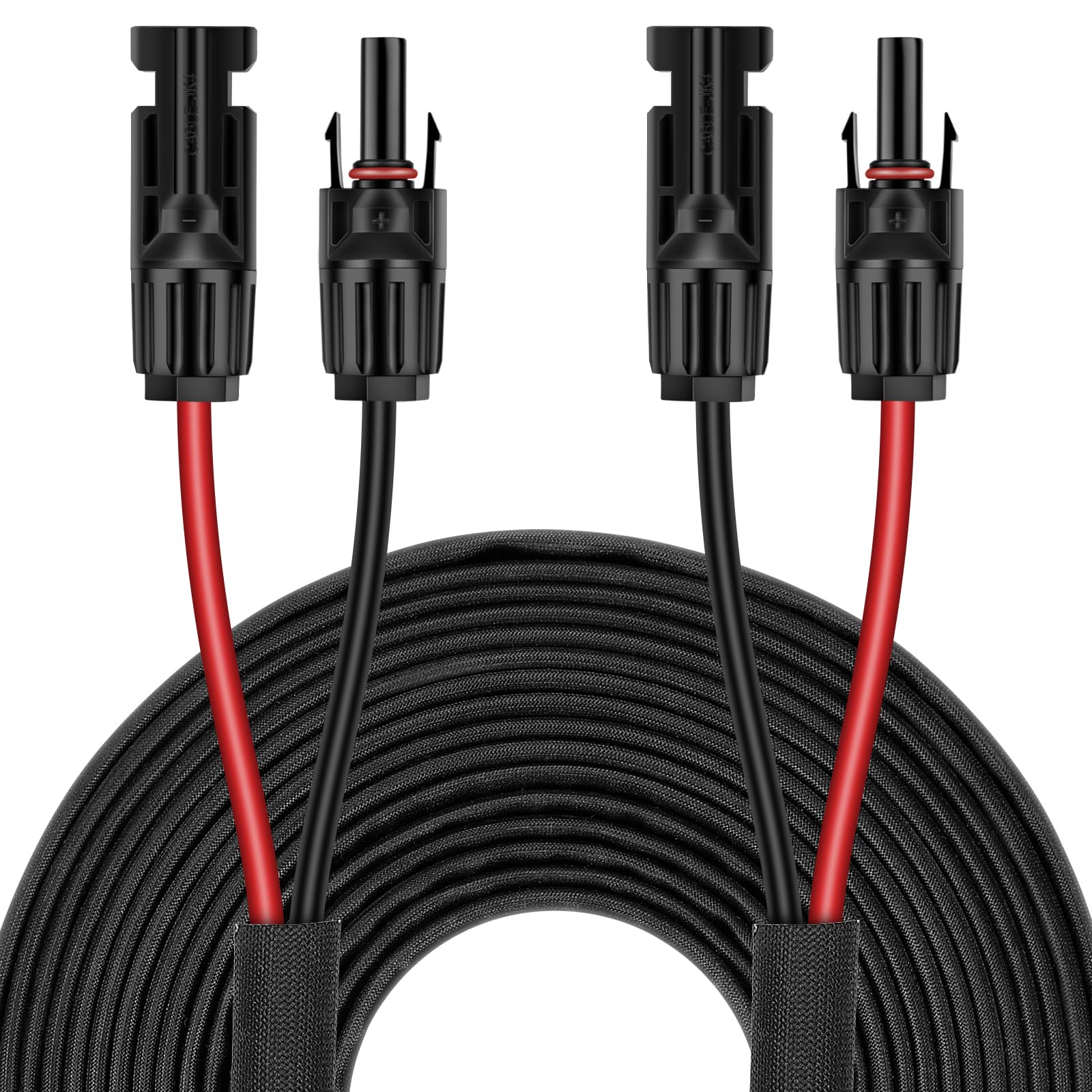 3FT 10AWG Solar Panel Extension Cable with Female and Male Connectors, Solar Cable for Solar Panels, Charge Controllers and Solar Generator (10AWG, 3FT)