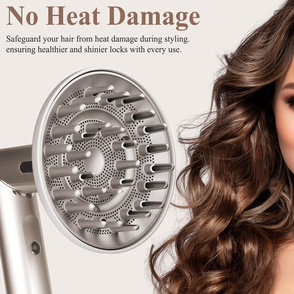 Large Diffuser Attachment Compatible with Shark FlexStyle, Upgraded Bigger Diffuser Nozzle for Dryer Faster and Define Wavy, Curly, Coily Hair