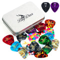 BigDeer 16 pack Celluloid Guitar Picks ，includes Thin,Medium, Heavy & Extra Heavy Picks Plectrums for Acoustic Guitar,Ukulele,Bass Wrapped in tin box