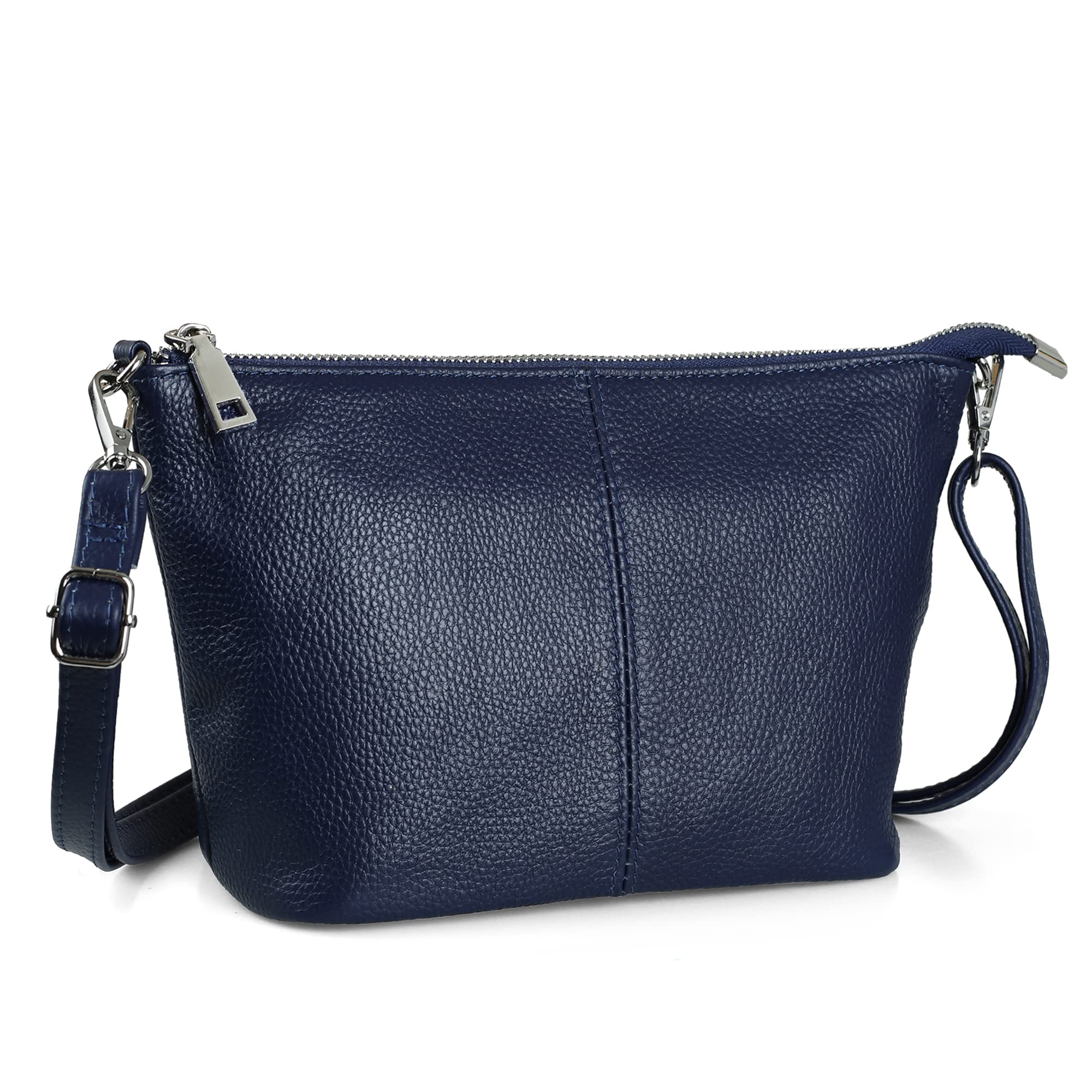 befen Genuine Leather Wristlet Clutch Wallet Purses Small Crossbody Bags for Women with RFID Blocking Card Slots