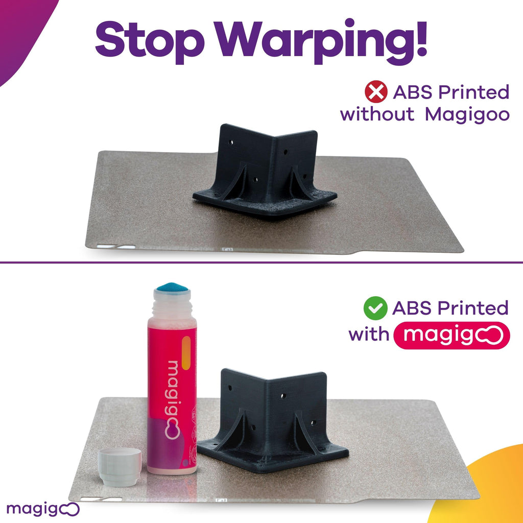 Magigoo - MO2016 All-in-One 3D Printer Adhesive Glue - ABS, PLA, PETG, HIPS, and TPU Flex Filament on Glass, PEI, Buildtak, Kapton - 3D Printing Accessories, Supplies, and Materials (50mL)