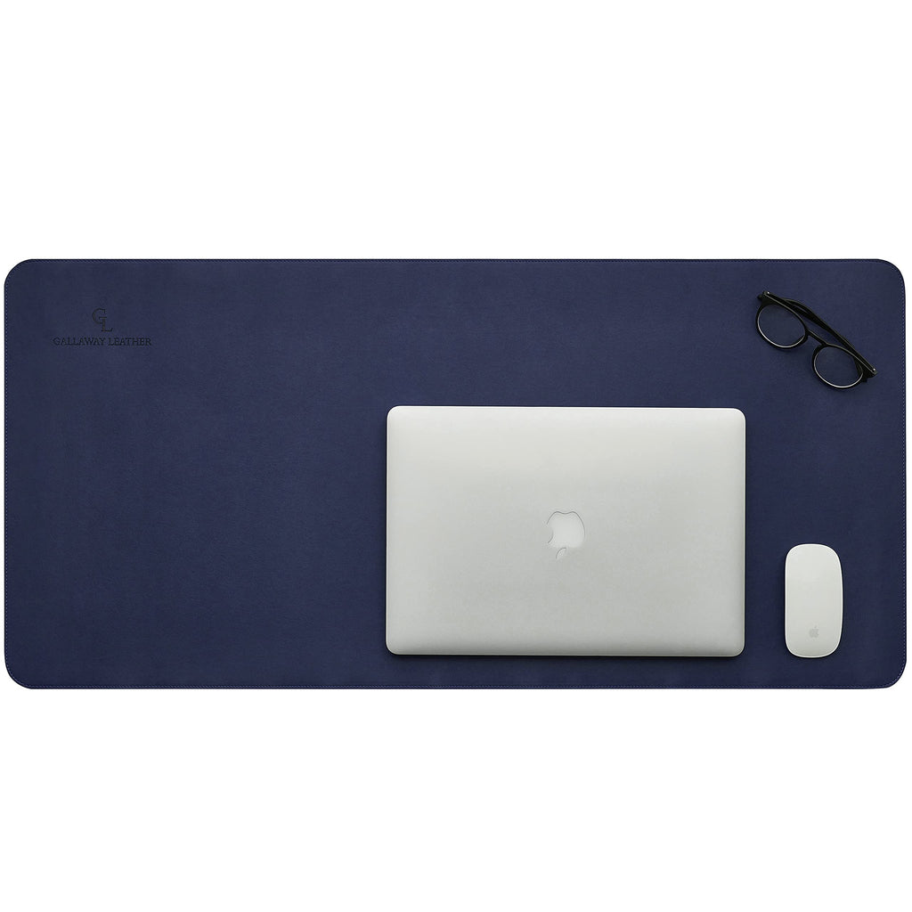 Gallaway Leather Desk Mat,Desk Writing Pad - Office Desk Pad, Medium 24" x 14" Black, Desk Mats on Top of Desks, Gift Ready Elegant Computer Desk Mat Desk Cover Desk Pad Protector PU Leather